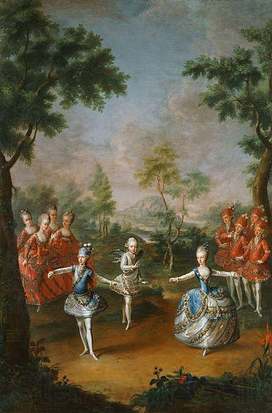 Johann Georg Weikert Fete Organized to Celebrate the Marriage of the Emperor Joseph II Spain oil painting art